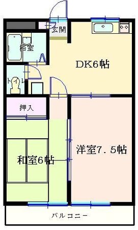 サニークレストマンションの物件間取画像